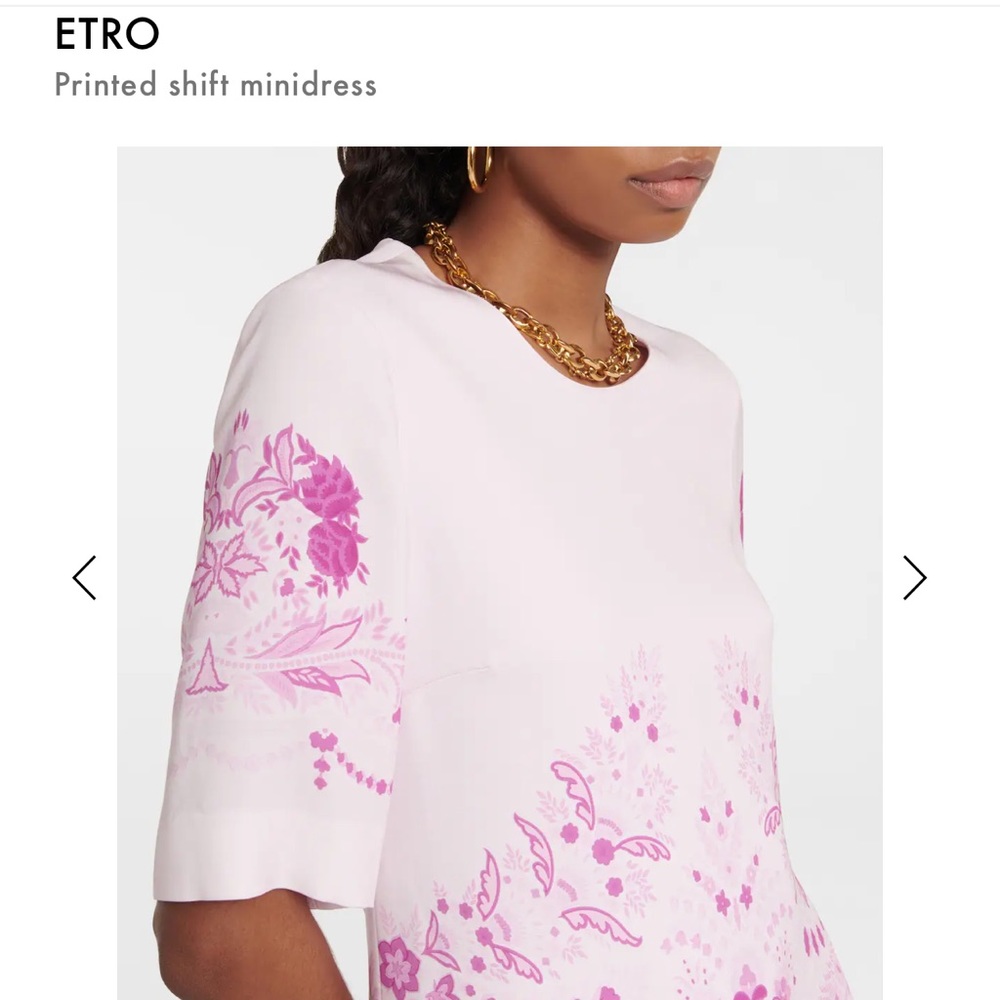 ETRO printed mini shift dress - Picture 3 of 9
